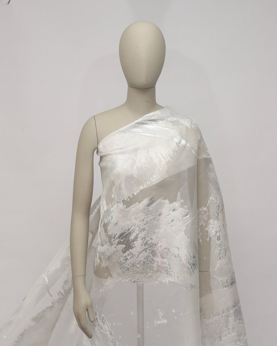 Silk Jacquard Floral Fabric - Pure Silk, Organza - Sharqiya - الشرقية