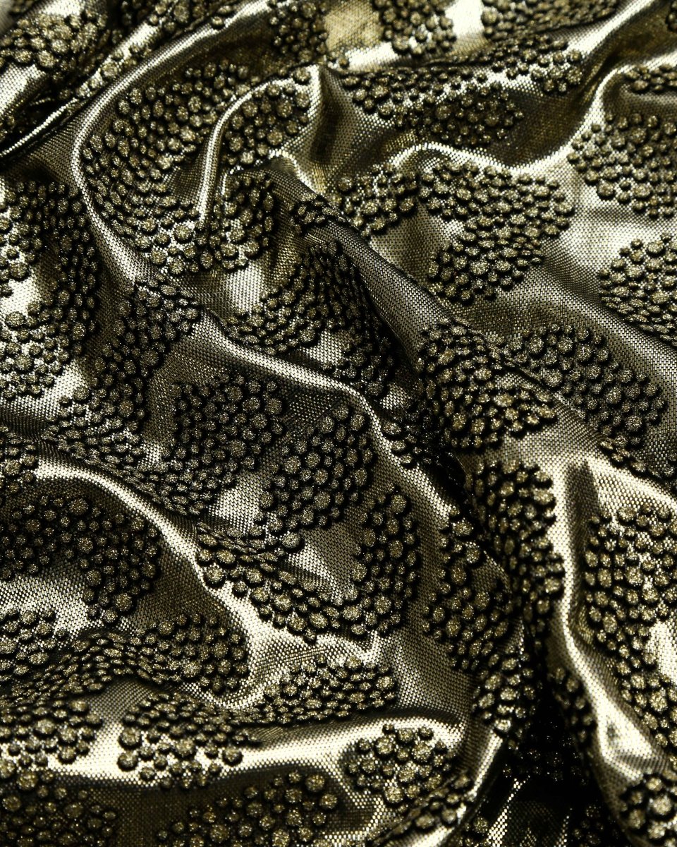 Silk Jacquard Floral Lace - Polyester, Viscose - Sharqiya - الشرقية