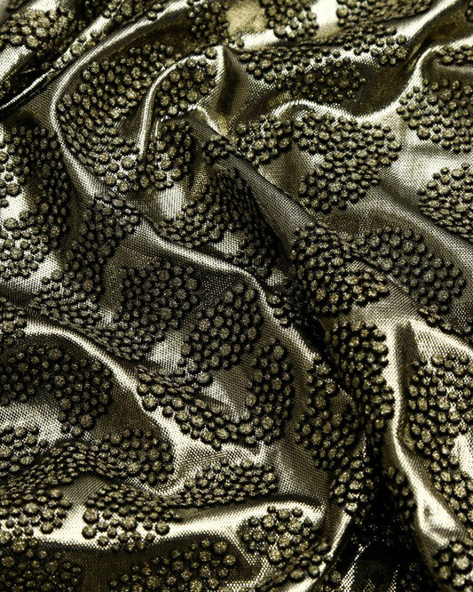 Silk Jacquard Floral Lace - Polyester, Viscose - Sharqiya - الشرقية