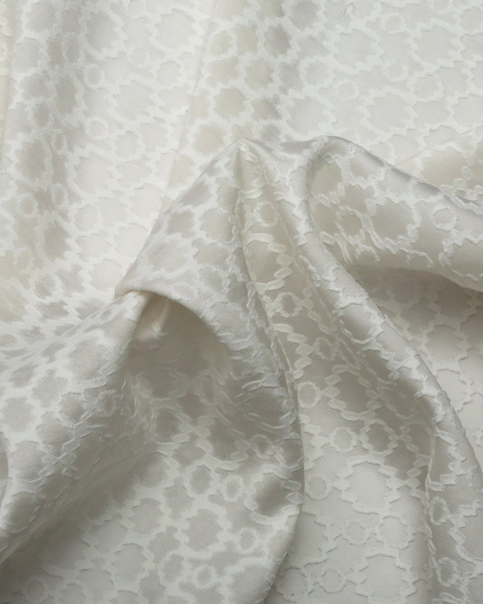 Silk Jacquard Geometric Fabric - Sharqiya - الشرقية