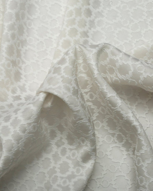 Silk Jacquard Geometric Fabric - Sharqiya - الشرقية