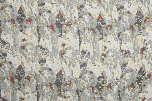 Silk Jacquard Metallic Fabric - Pure Silk, Chiffon - Sharqiya - الشرقية