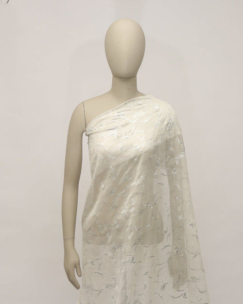 Silk Jacquard Metallic Fabric - Pure Silk, Chiffon - Sharqiya - الشرقية