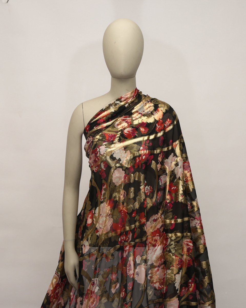 Silk Jacquard Printed Fabric - Pure Silk, Chiffon - Sharqiya - الشرقية