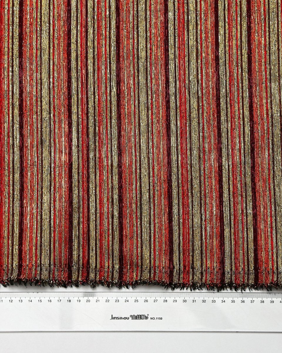 Silk Jacquard Striped Fabric - Pure Silk, Organza - Sharqiya - الشرقية
