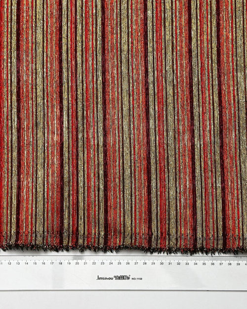 Silk Jacquard Striped Fabric - Pure Silk, Organza - Sharqiya - الشرقية