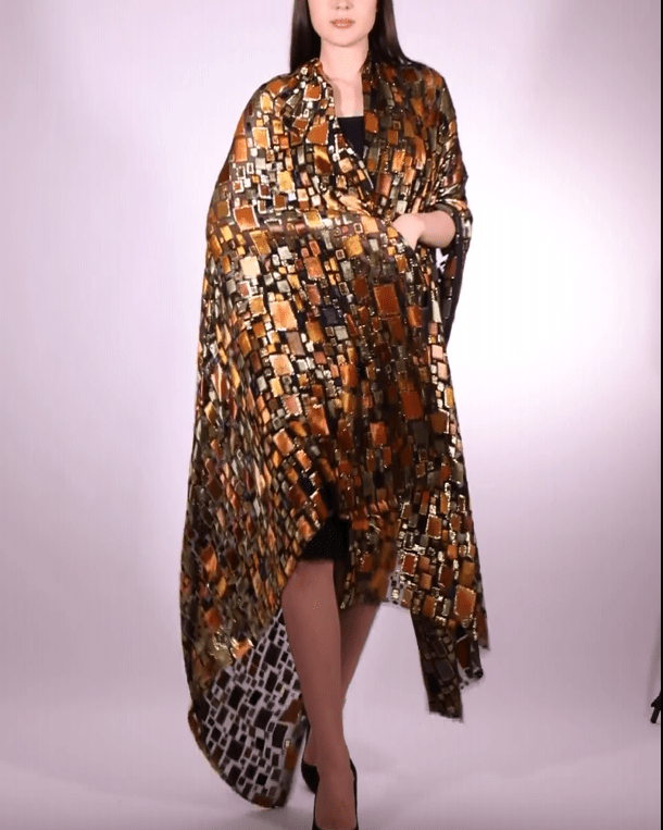 Silk Lurex Floral Fabric - Velvet, Pure Silk, Chiffon - Sharqiya - الشرقية
