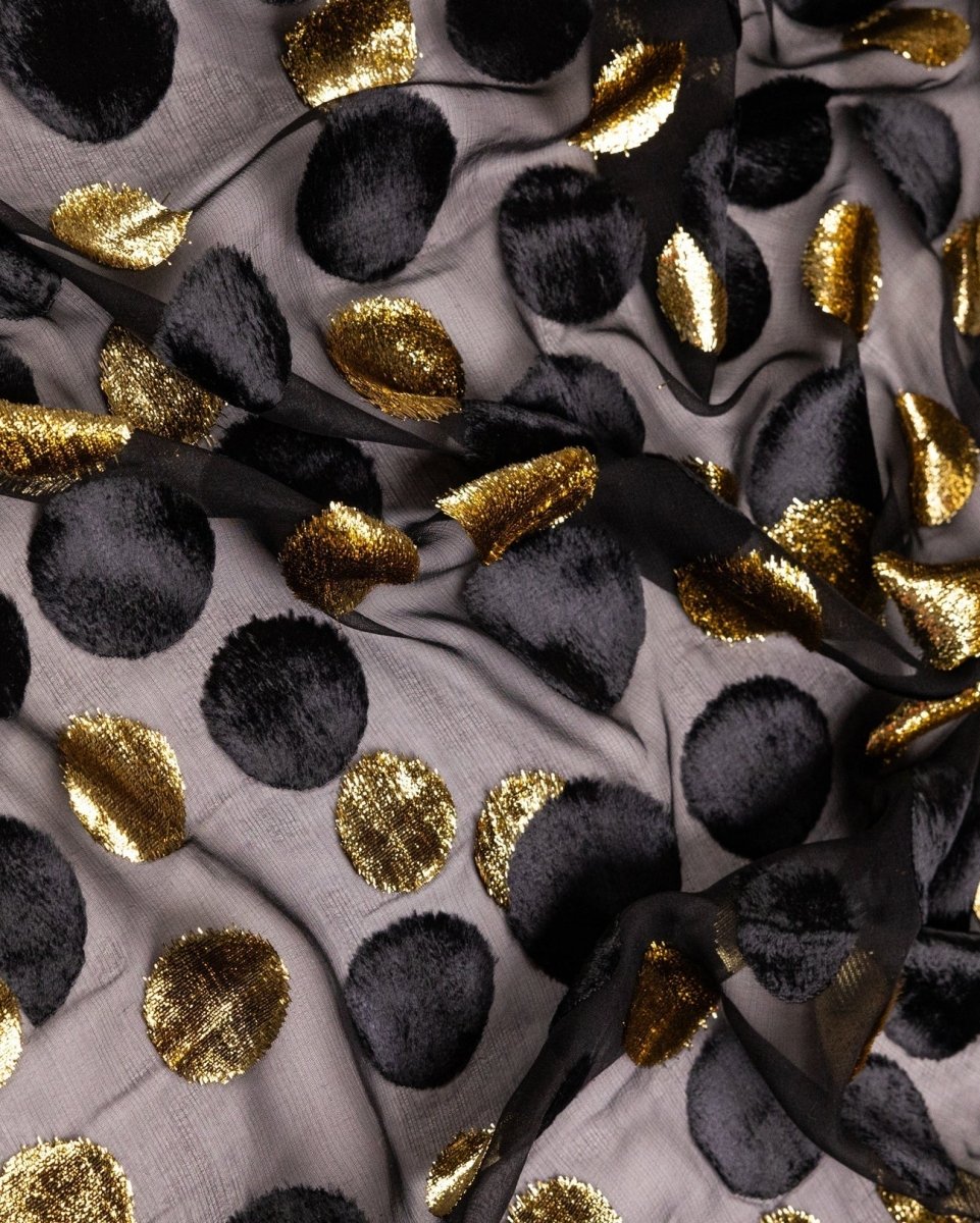 Silk Lurex Floral Fabric - Velvet, Pure Silk, Chiffon - Sharqiya - الشرقية