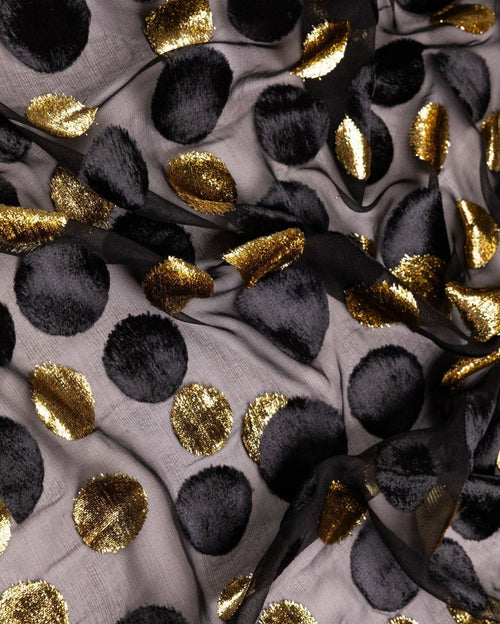 Silk Lurex Floral Fabric - Velvet, Pure Silk, Chiffon - Sharqiya - الشرقية