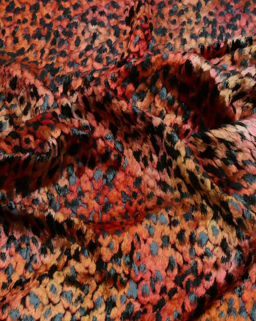 Silk Lurex Floral Fabric - Velvet, Pure Silk, Chiffon - Sharqiya - الشرقية