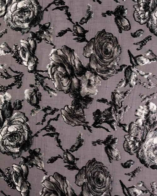 Silk Lurex Floral Fabric - Velvet, Pure Silk, Chiffon - Sharqiya - الشرقية