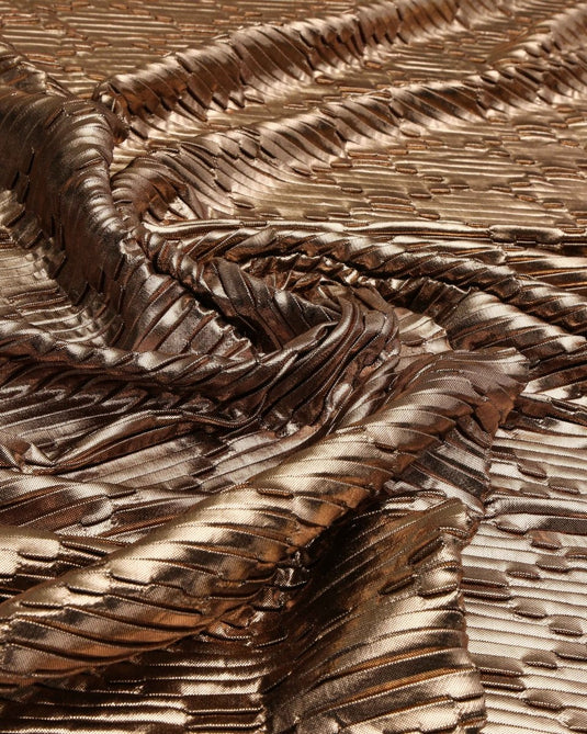 Silk Lurex Geometric Fabric - Sharqiya - الشرقية-3