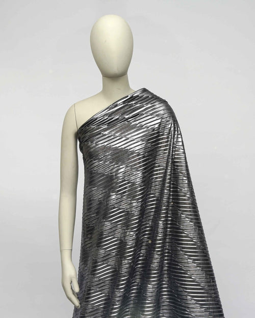 Silk Lurex Geometric Fabric - Pure Silk - Sharqiya - الشرقية