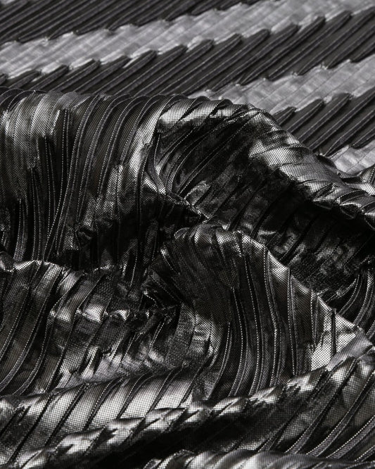 Silk Lurex Geometric Fabric - Pure Silk - Sharqiya - الشرقية