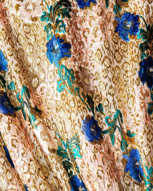 Silk Lurex Geometric Fabric - Velvet, Chiffon - Sharqiya - الشرقية