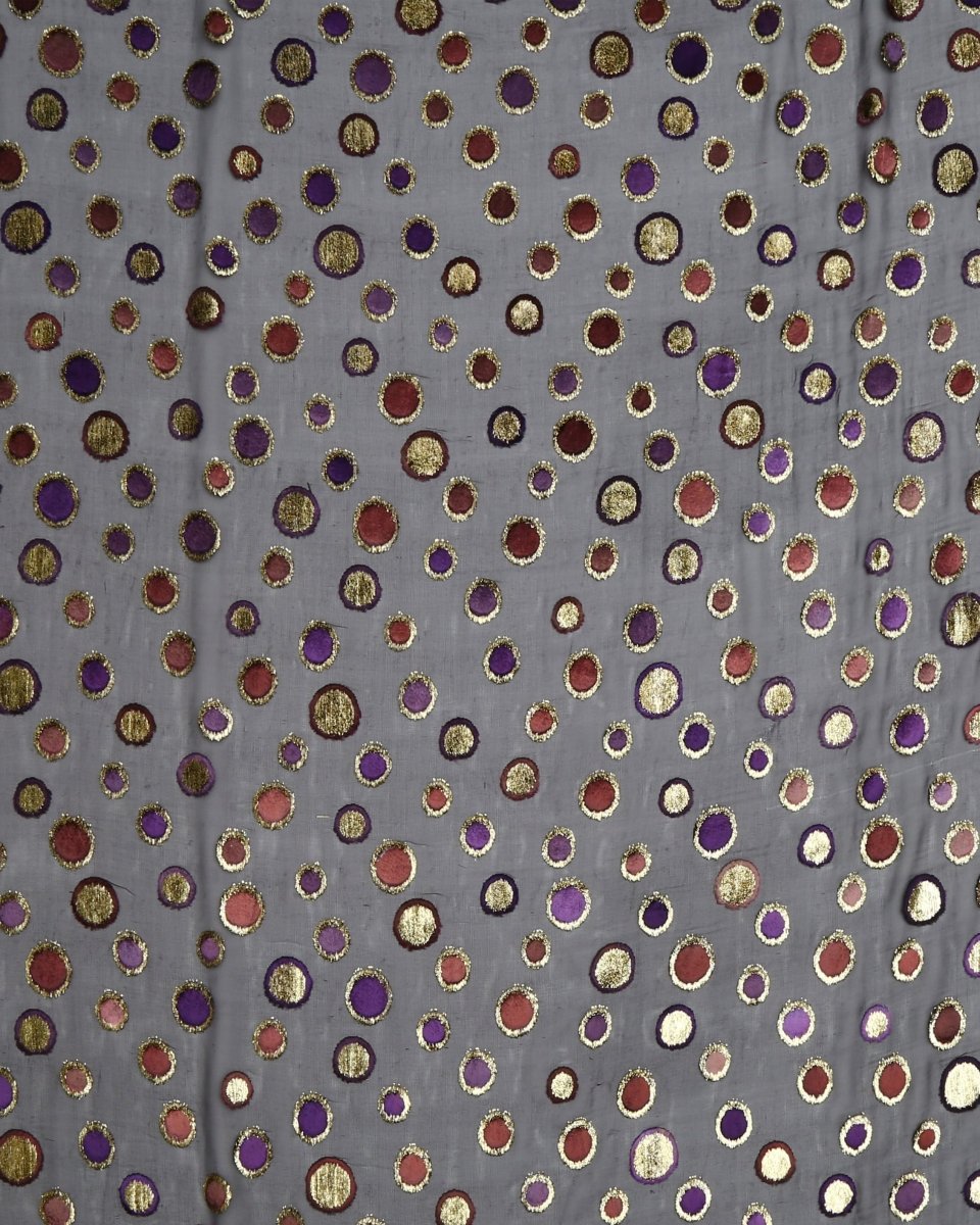 Silk Lurex Geometric Fabric - Velvet, Chiffon - Sharqiya - الشرقية