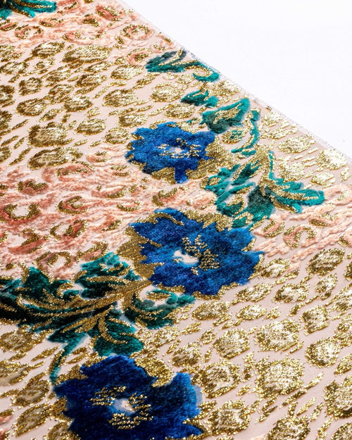 Silk Lurex Geometric Fabric - Velvet, Chiffon - Sharqiya - الشرقية