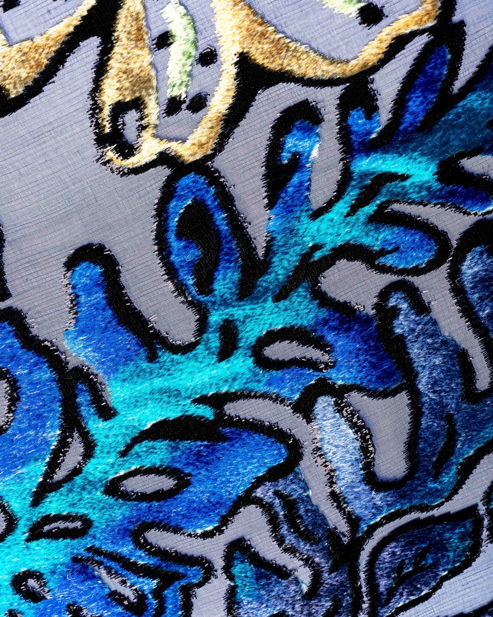 Silk Lurex Geometric Fabric - Velvet, Chiffon - Sharqiya - الشرقية