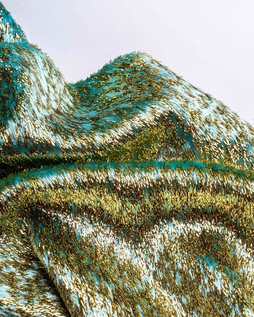 Silk Lurex Geometric Fabric - Velvet, Pure Silk, Chiffon - Sharqiya - الشرقية