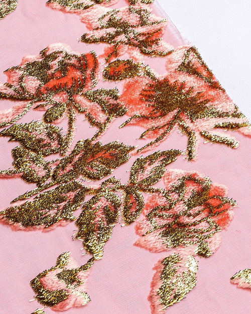 Silk Lurex Geometric Fabric - Velvet, Pure Silk, Chiffon - Sharqiya - الشرقية