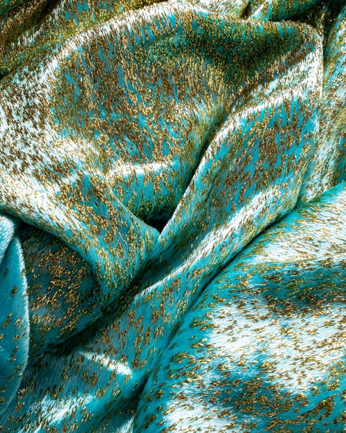 Silk Lurex Geometric Fabric - Velvet, Pure Silk, Chiffon - Sharqiya - الشرقية