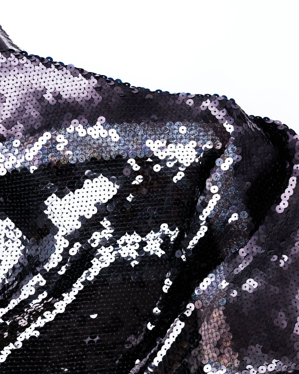 Silk Lurex Sequin Fabric - Pure Silk, Chiffon - Sharqiya - الشرقية