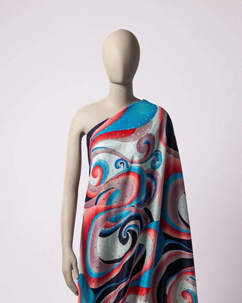 Silk Printed Fabric - Pure Silk - Sharqiya - الشرقية