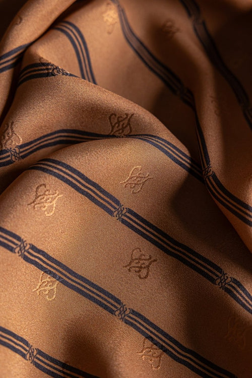 Silk Striped Fabric - Pure Silk - Sharqiya - الشرقية
