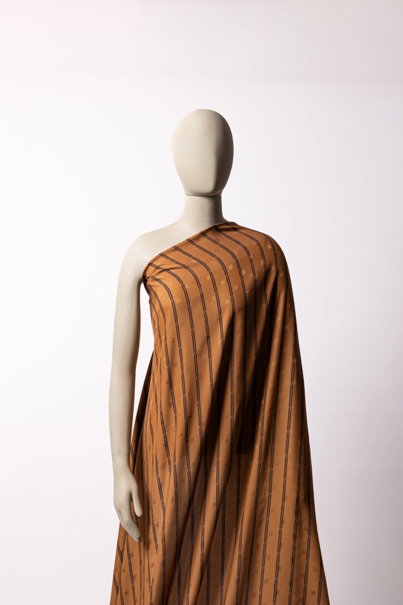 Silk Striped Fabric - Pure Silk - Sharqiya - الشرقية