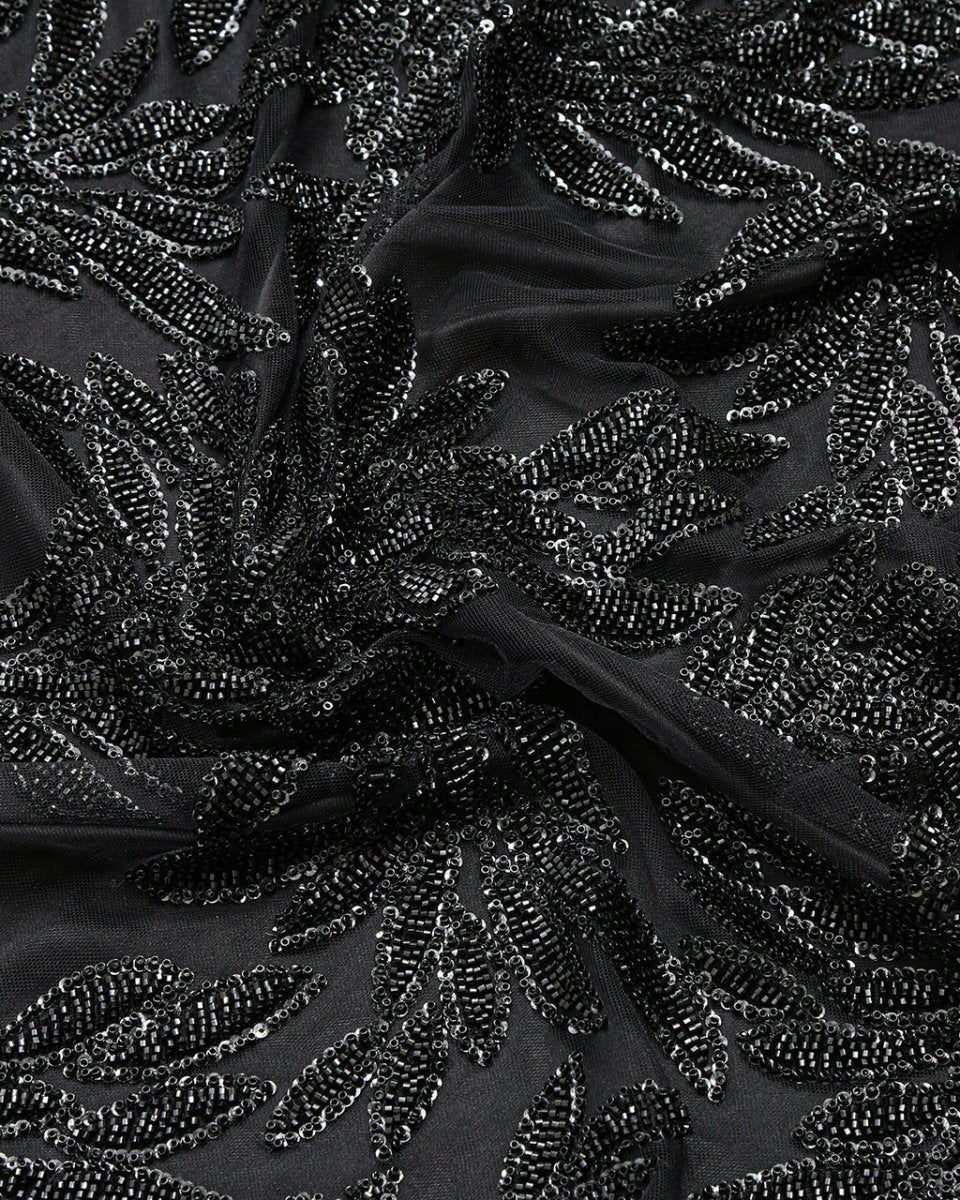 Silk Tulle Floral Fabric - Pure Silk - Sharqiya - الشرقية