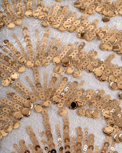 Silk Tulle Geometric Fabric - Sharqiya - الشرقية