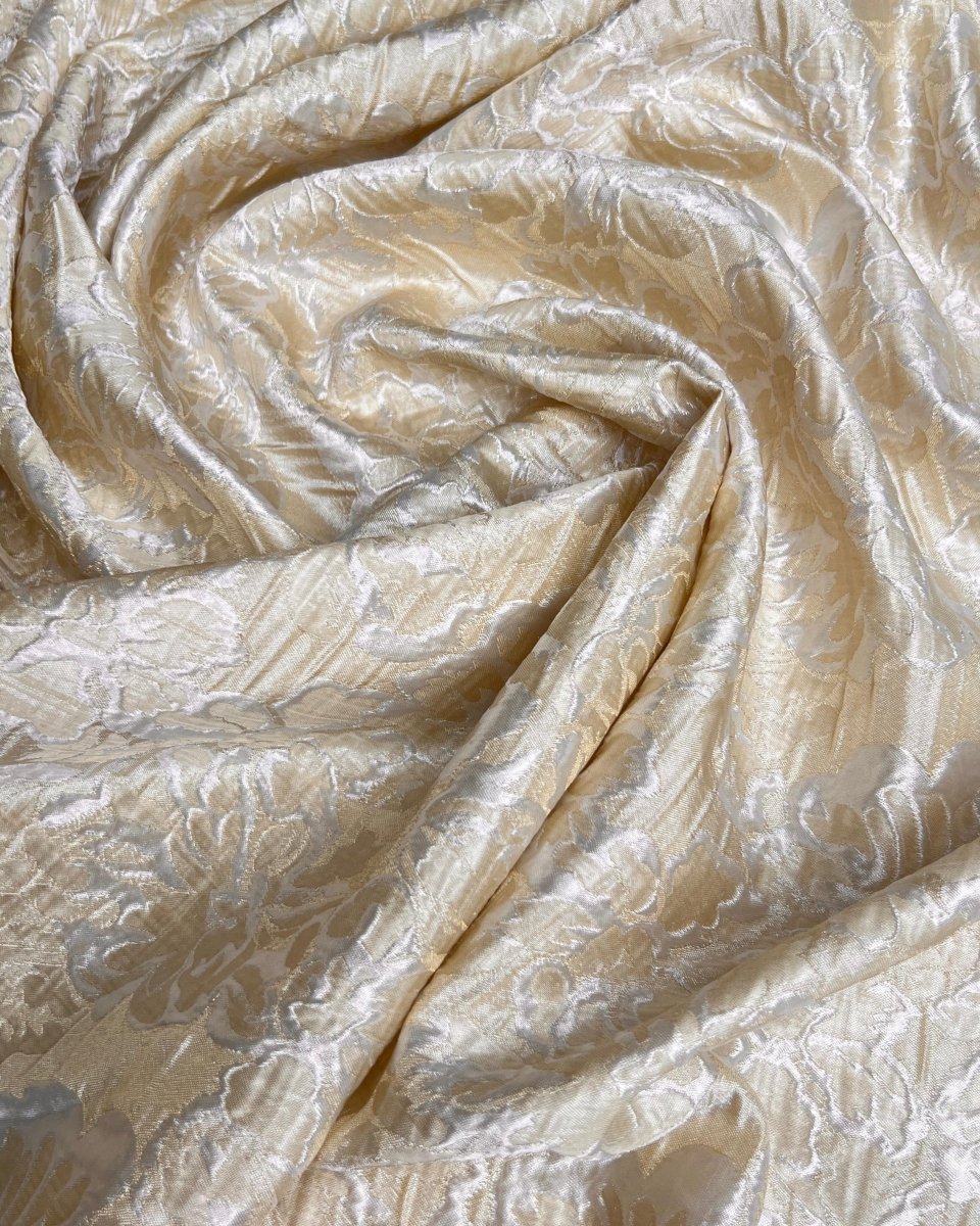 Silk Viscos Jacquard Floral Fabric - Sharqiya - الشرقية