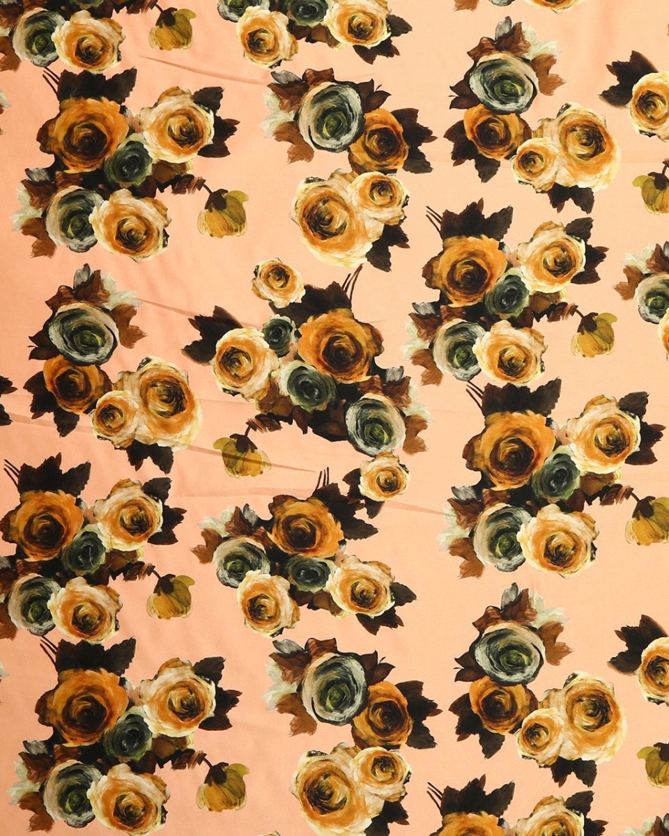 Silk Wool Floral Fabric - Sharqiya - الشرقية