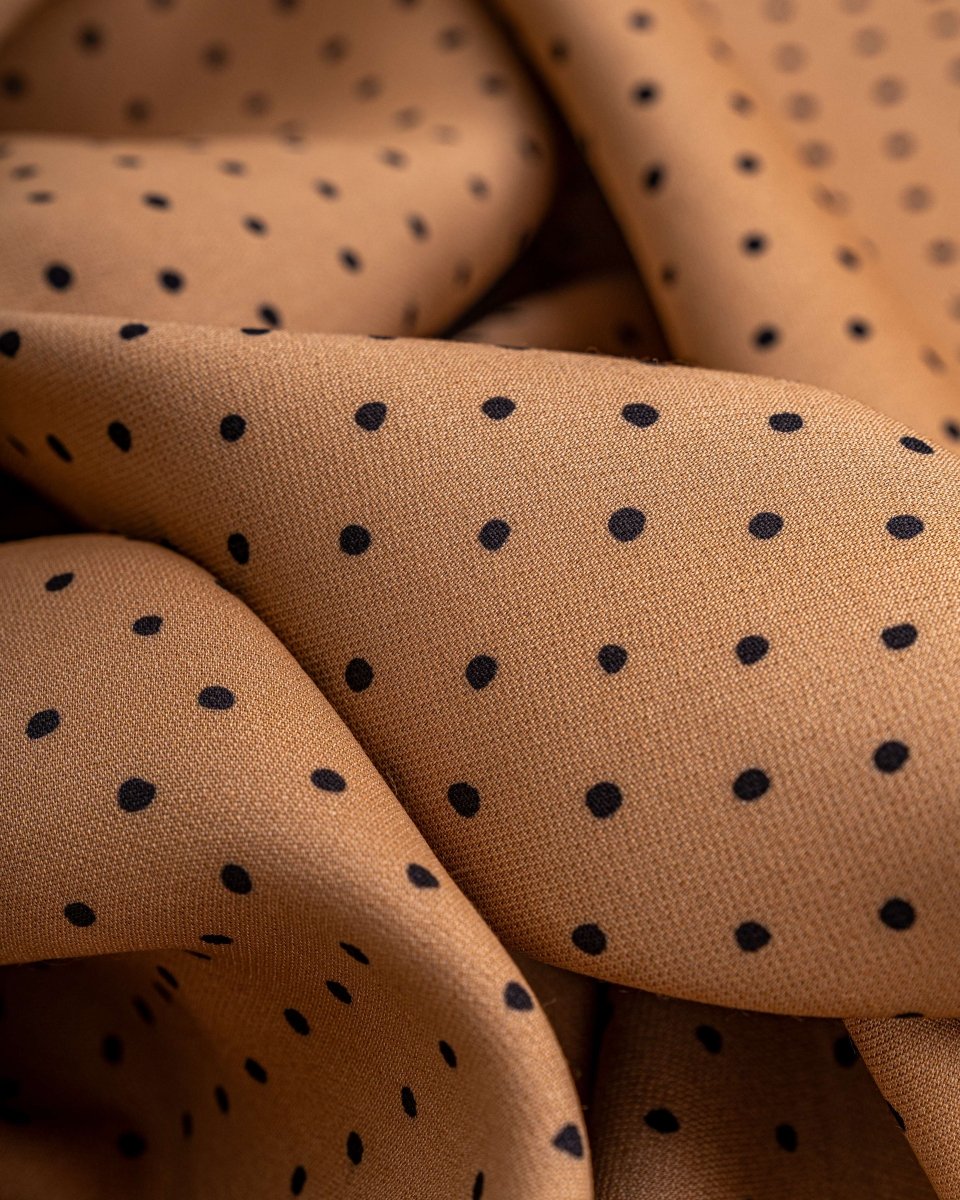 Silk Wool Polka Fabric - Sharqiya - الشرقية