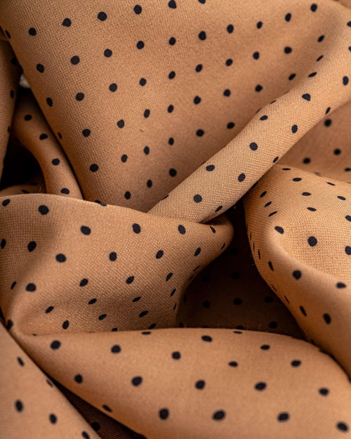 Silk Wool Polka Fabric - Sharqiya - الشرقية