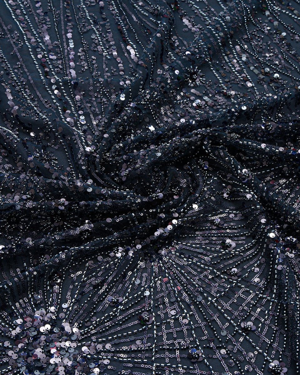 Striped Tulle Striped Fabric - Sharqiya - الشرقية