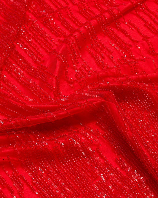 Striped Tulle Striped Fabric - Sharqiya - الشرقية