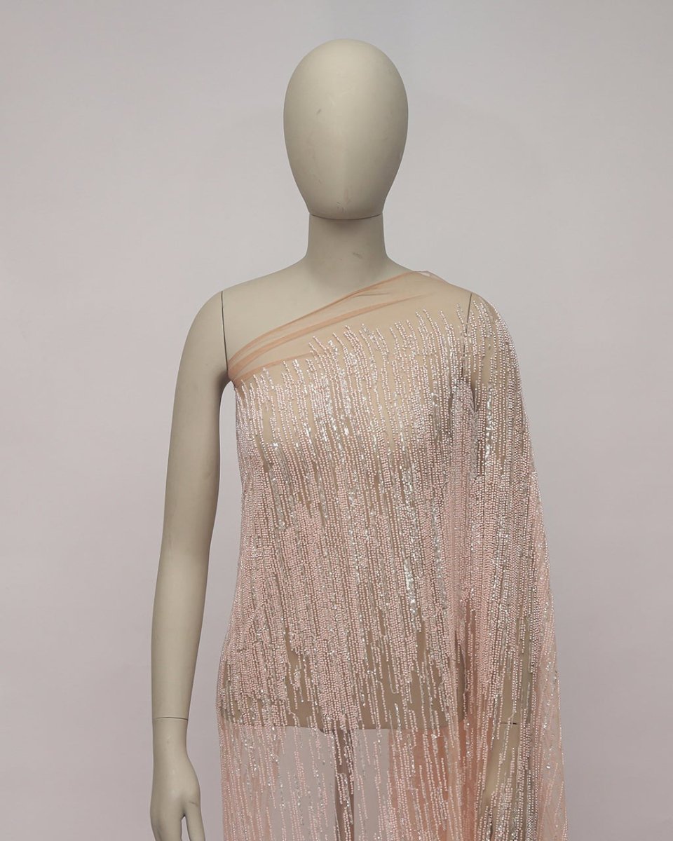 Striped Tulle Striped Fabric - Sharqiya - الشرقية