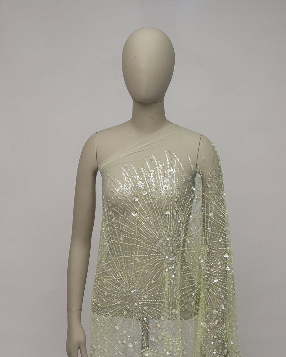Striped Tulle Striped Fabric - Sharqiya - الشرقية