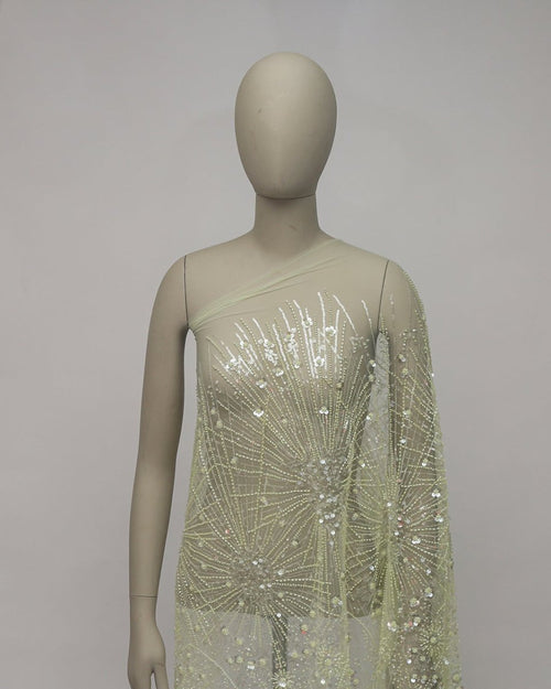 Striped Tulle Striped Fabric - Sharqiya - الشرقية