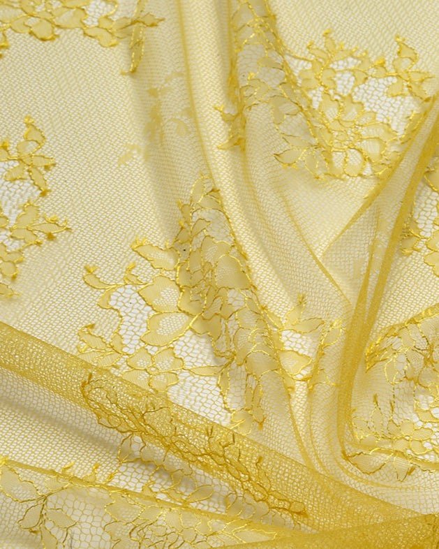 Taiwan Silk Satin Floral Lace - Polyester - Sharqiya - الشرقية