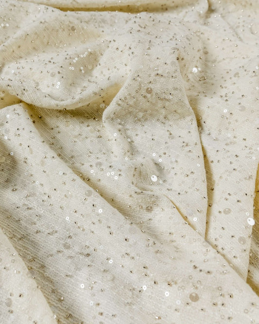 Taiwanese Cotton Linen Beads Sequence Fabric - Sharqiya - الشرقية