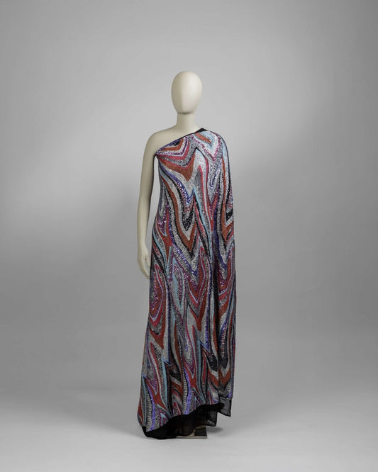 Taiwanese Tulle Polyester Geometric Fabric - Sharqiya - الشرقية