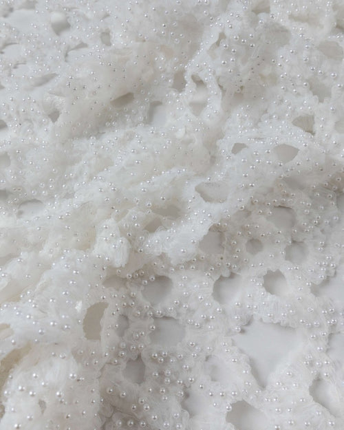 Taiwanese Tulle Polyester Geometric Fabric - Sharqiya - الشرقية