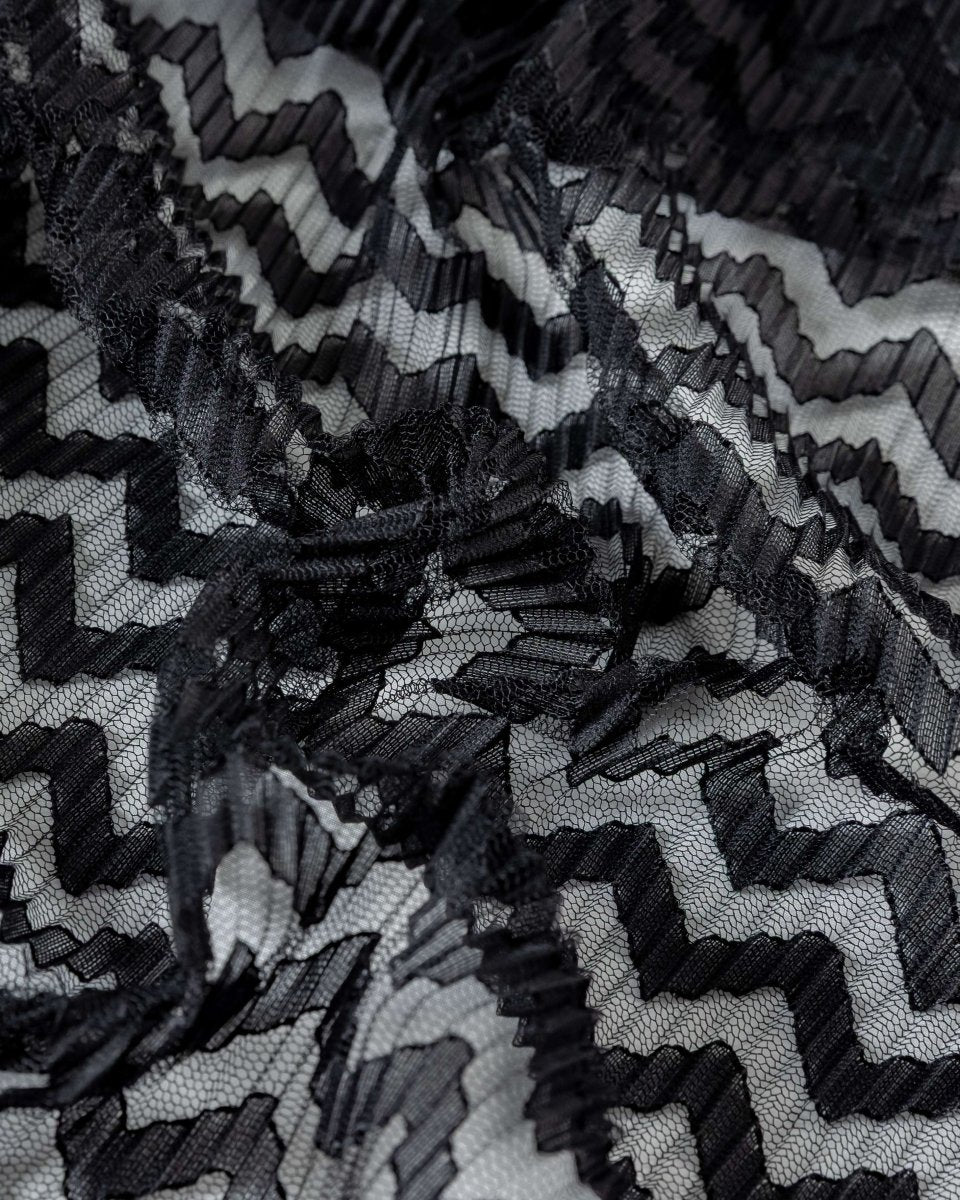 Tulle Blisse Tulle Polyester Geometric Fabric - Sharqiya - الشرقية