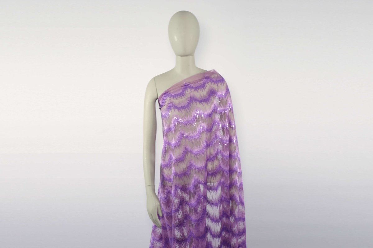 Tulle Embroidery With Sequence - Sharqiya - الشرقية