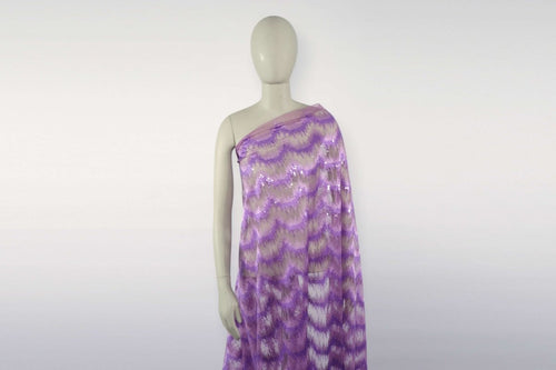 Tulle Embroidery With Sequence - Sharqiya - الشرقية