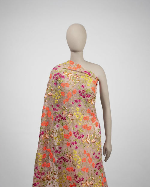 Tulle Floral Fabric - Sharqiya - الشرقية