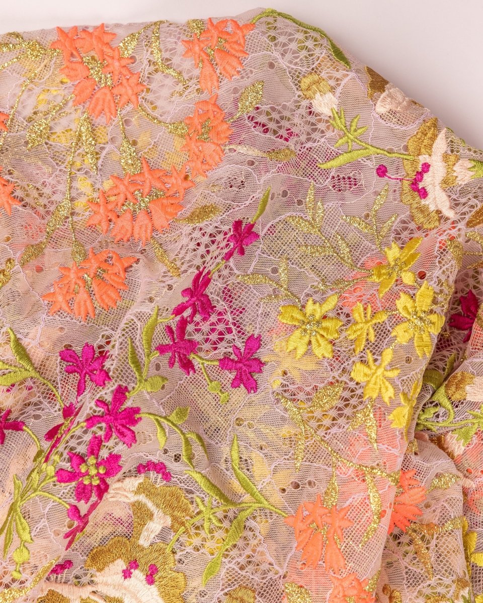 Tulle Floral Fabric - Sharqiya - الشرقية