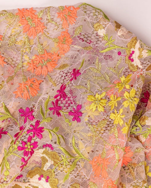 Tulle Floral Fabric - Sharqiya - الشرقية